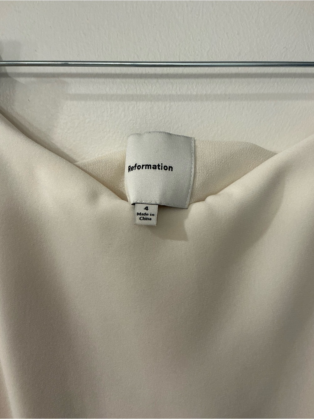 Reformation Cream Slip Dress - Picture 4 of 4